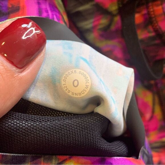 Lululemon Fast and Free High-Rise Tight 25" Size 0 Hyper Flow Pink Multi - Picture 6 of 9